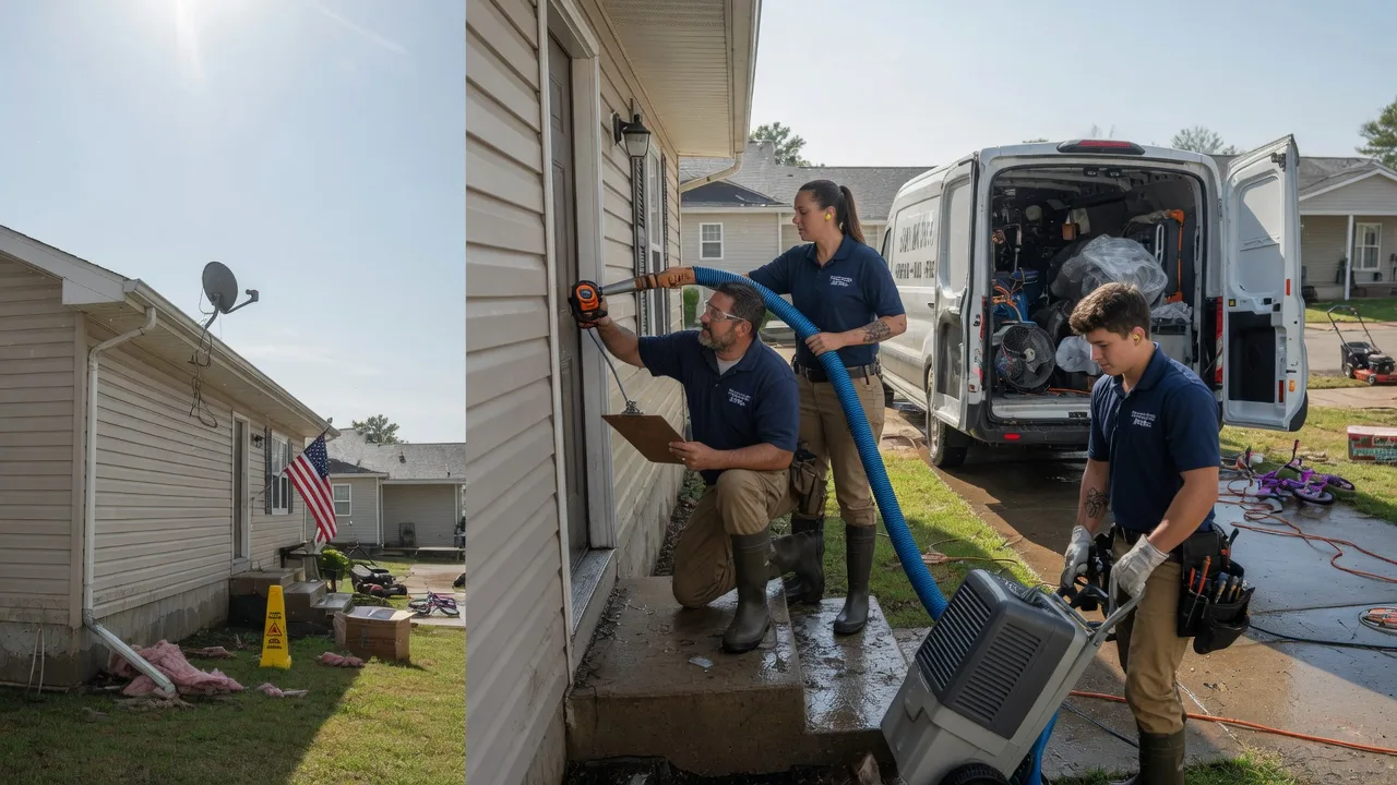 Ceiling Water Damage Restoration in Ellettsville, IN near me